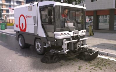 Passage de la balayeuse